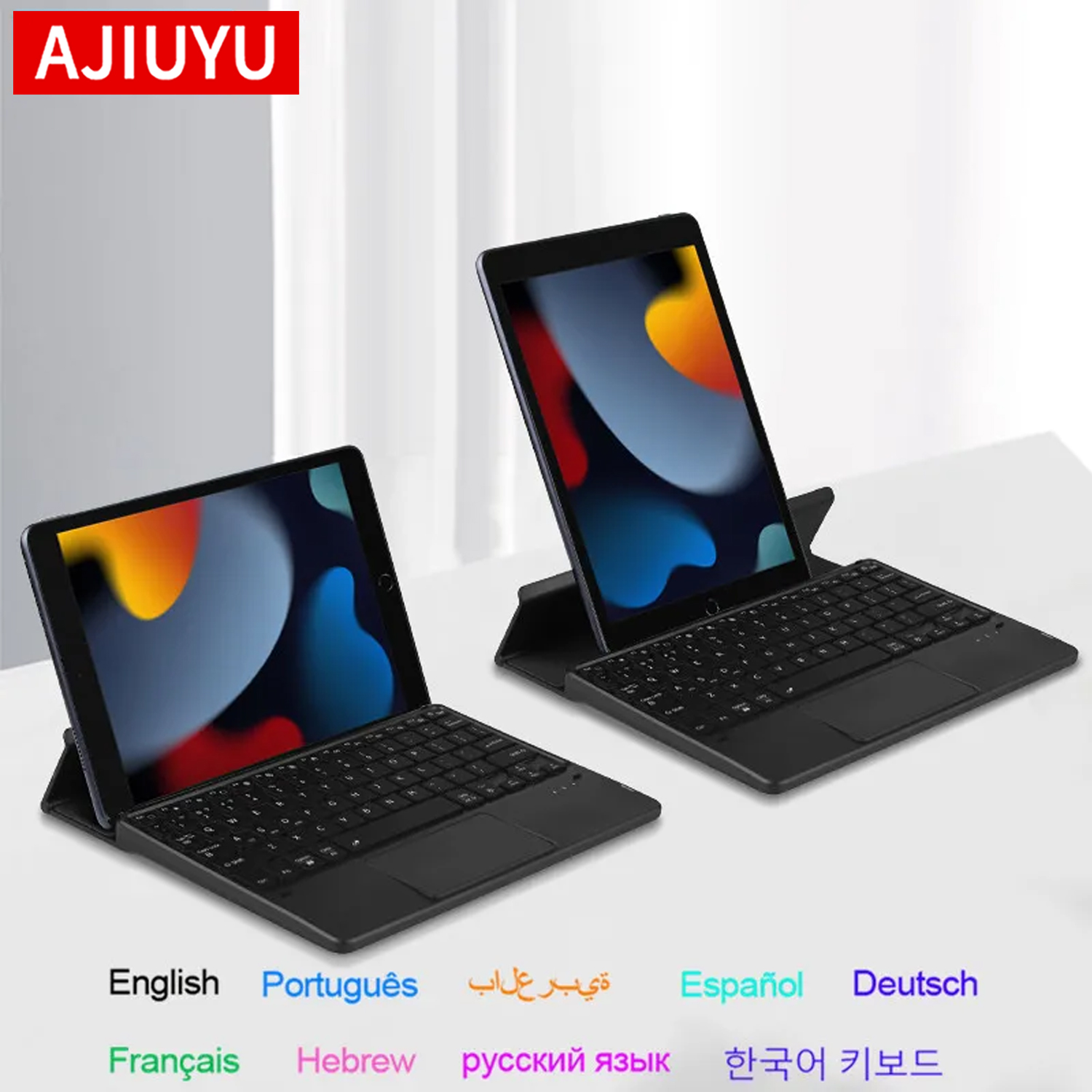 Accessories For Android Tablet - AJIUYU 접이식 블루투스 키보드 터치패드 백라이트