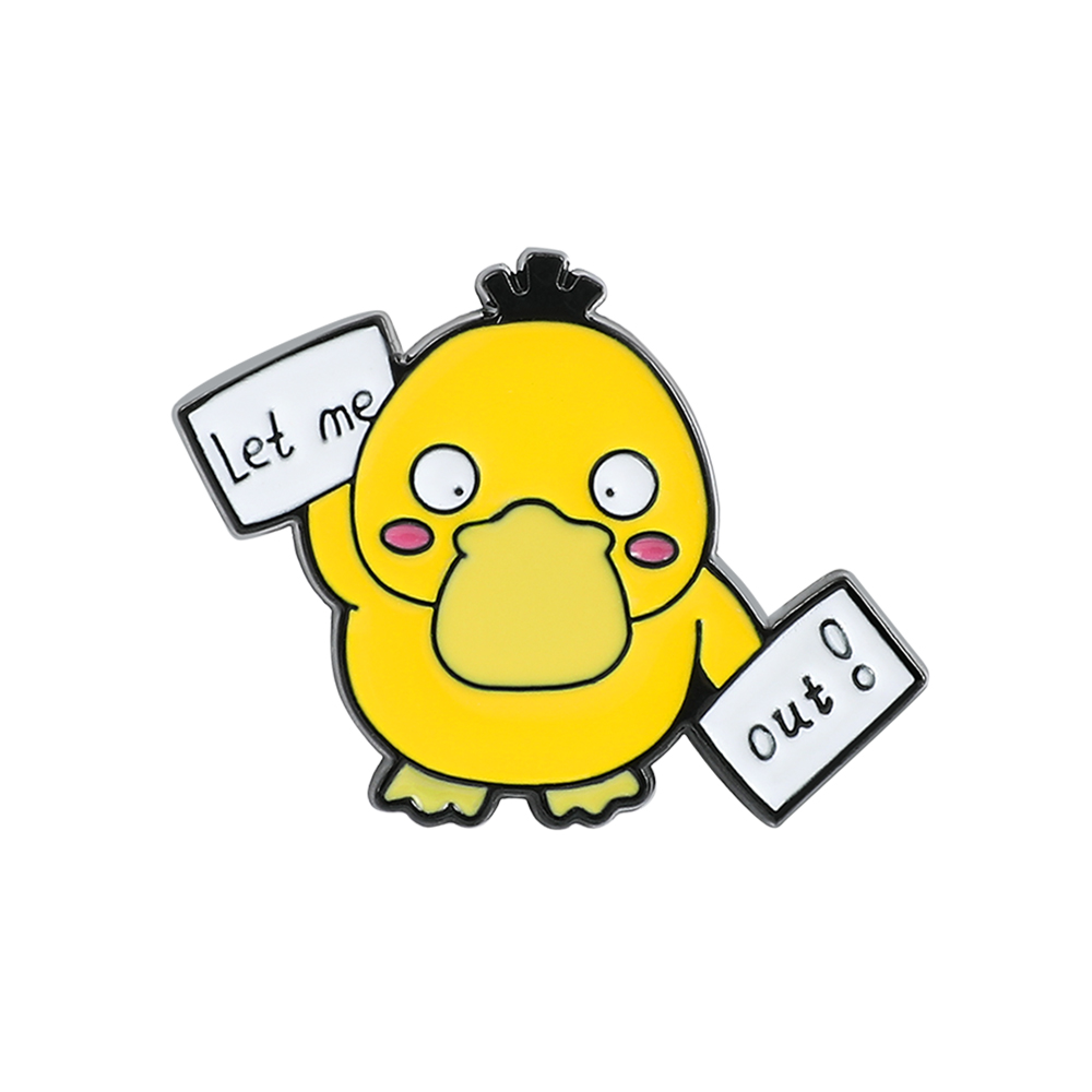 Tablet Cute Accessories - 1개 ​ 애니메이션 오리 새끼 브로치