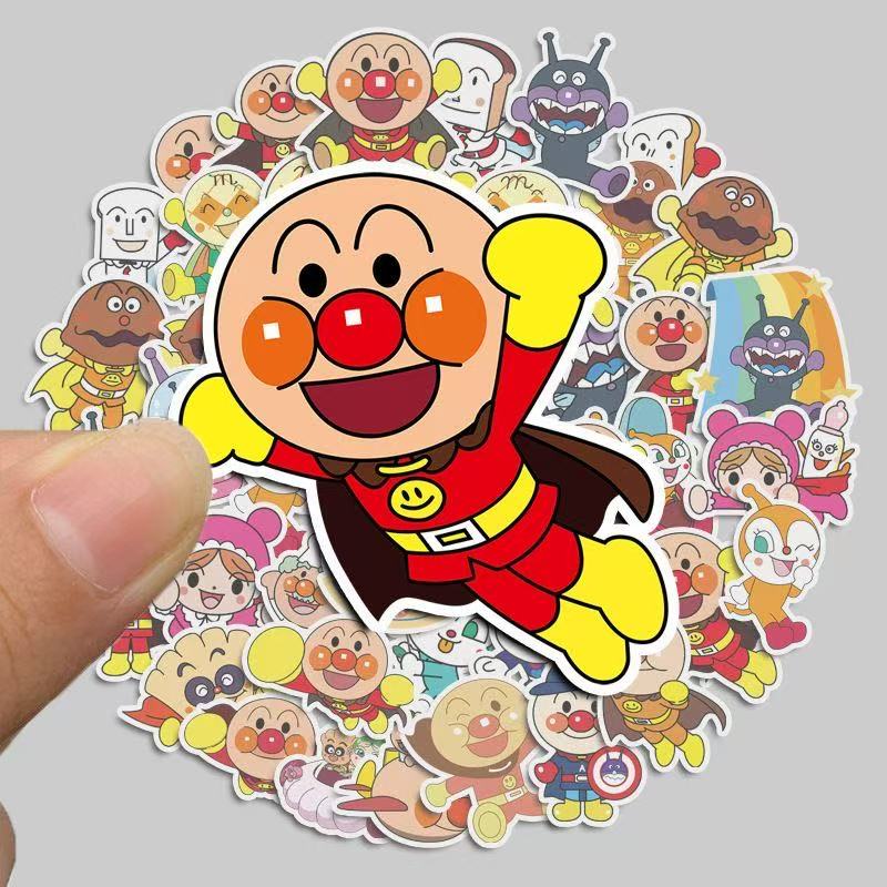 Fire Tablet Accessories - 50pcs 만화 애니메이션 이미지 Anpanman 스티커