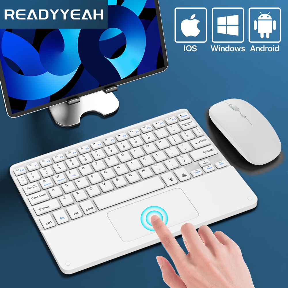 Accessories For Android Tablet - 터치패드 무선 키보드 및 마우스 iOS용