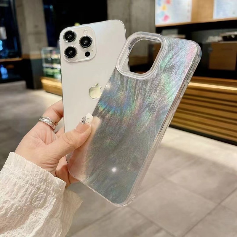 럭셔리 오로라 실버 레이저 깃털 원사 전화 케이스 화웨 - Huawei Nova 12 리뷰 및 가격