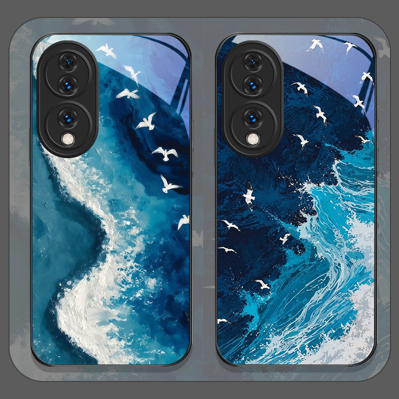 여름 해변 푸른 바다 물결 프린트 강화유리 폰 케이스  - Huawei Nova 12 리뷰 및 가격