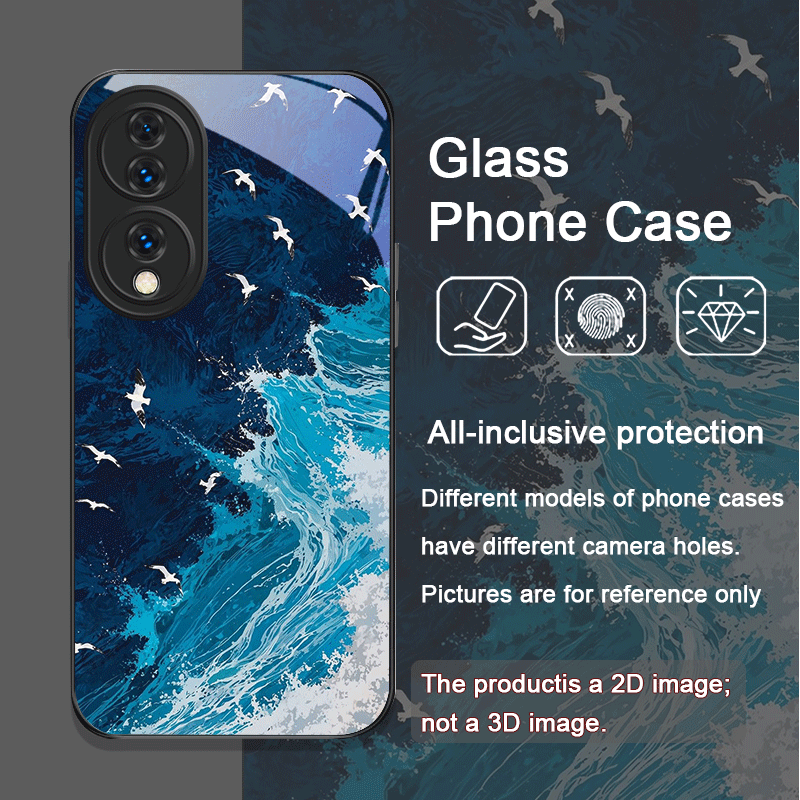 여름 해변 푸른 바다 물결 프린트 강화유리 폰 케이스  - Huawei Nova 12 리뷰 및 가격