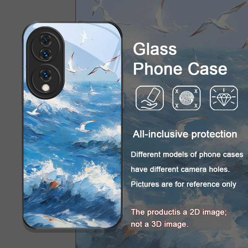 여름 해변 푸른 바다 물결 프린트 강화유리 폰 케이스  - Huawei Nova 12 리뷰 및 가격