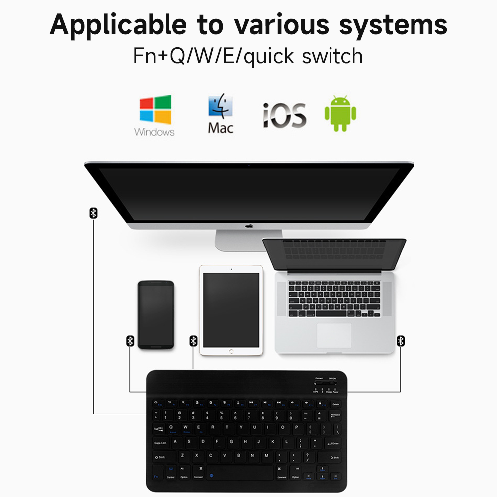 블루투스 키보드 IOS 안드로이드 윈도우용 무선 키보드 - Accessories For Android Tablet 리뷰 및 가격