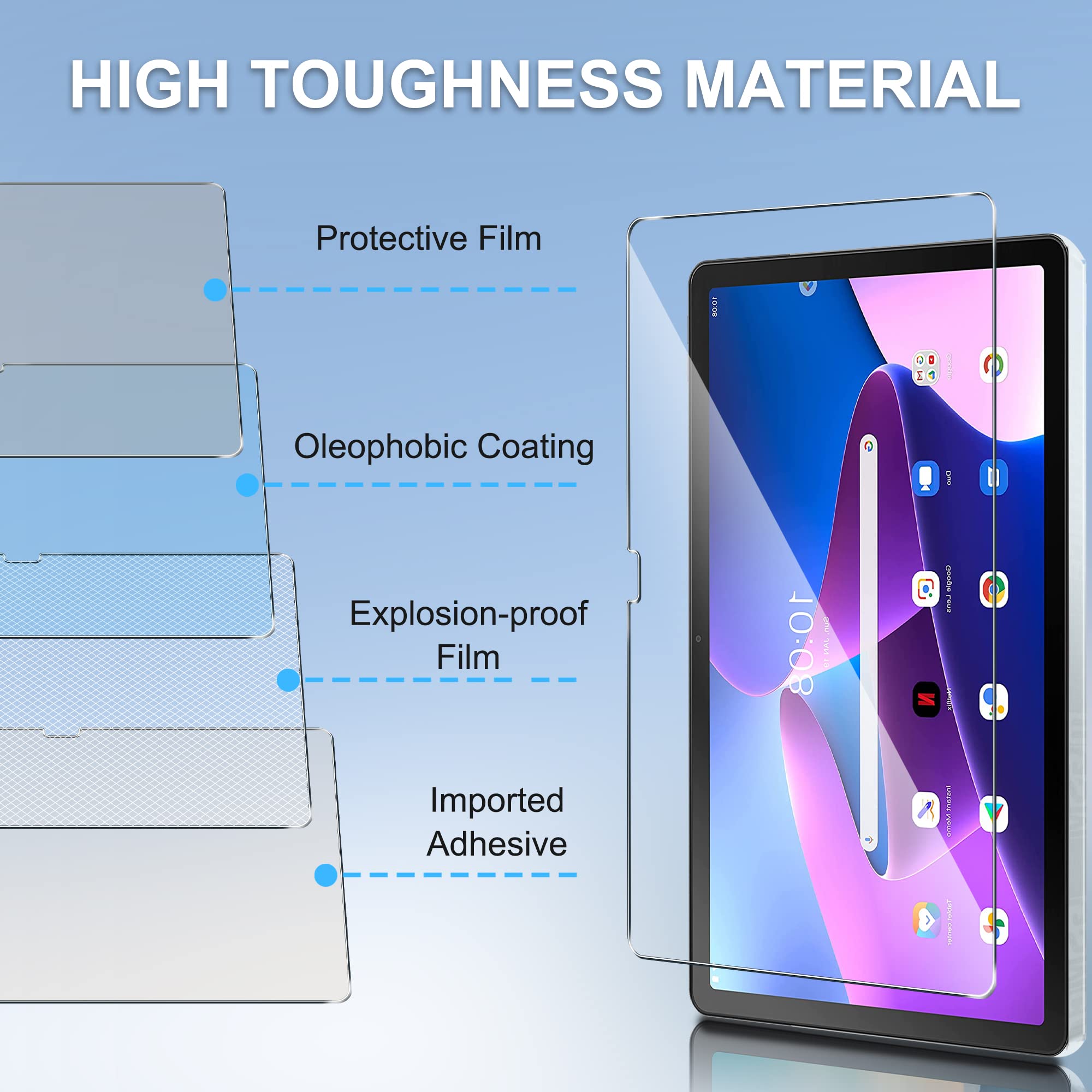 Oukitel RT2 용 강화 유리 필름, 버블 프리  - Oukitel Tablet Accessories 리뷰 및 가격