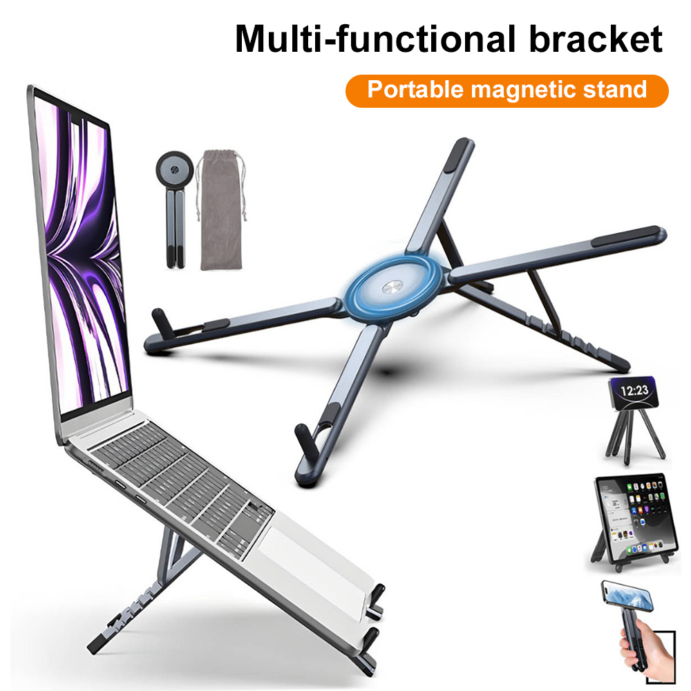 휴대용 자석식 휴대폰 거치대 & 셀카봉 3-in-1 접 - Laptop Tablet Accessories 리뷰 및 가격