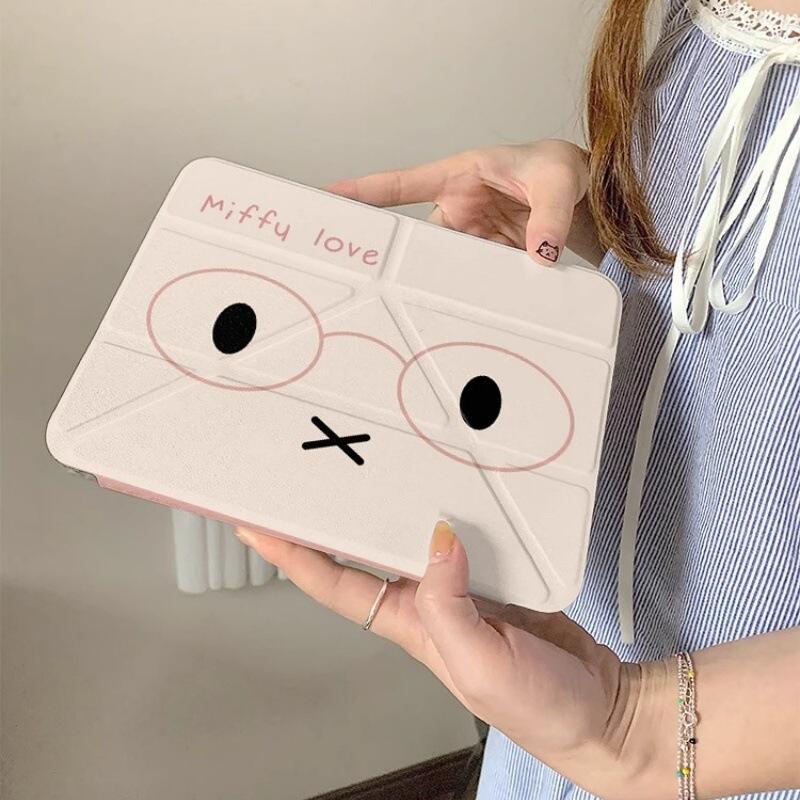 귀여운 애니메이션 프린트가 있는 만화 미피 아이패드 태 - Fire Tablet Accessories 리뷰 및 가격